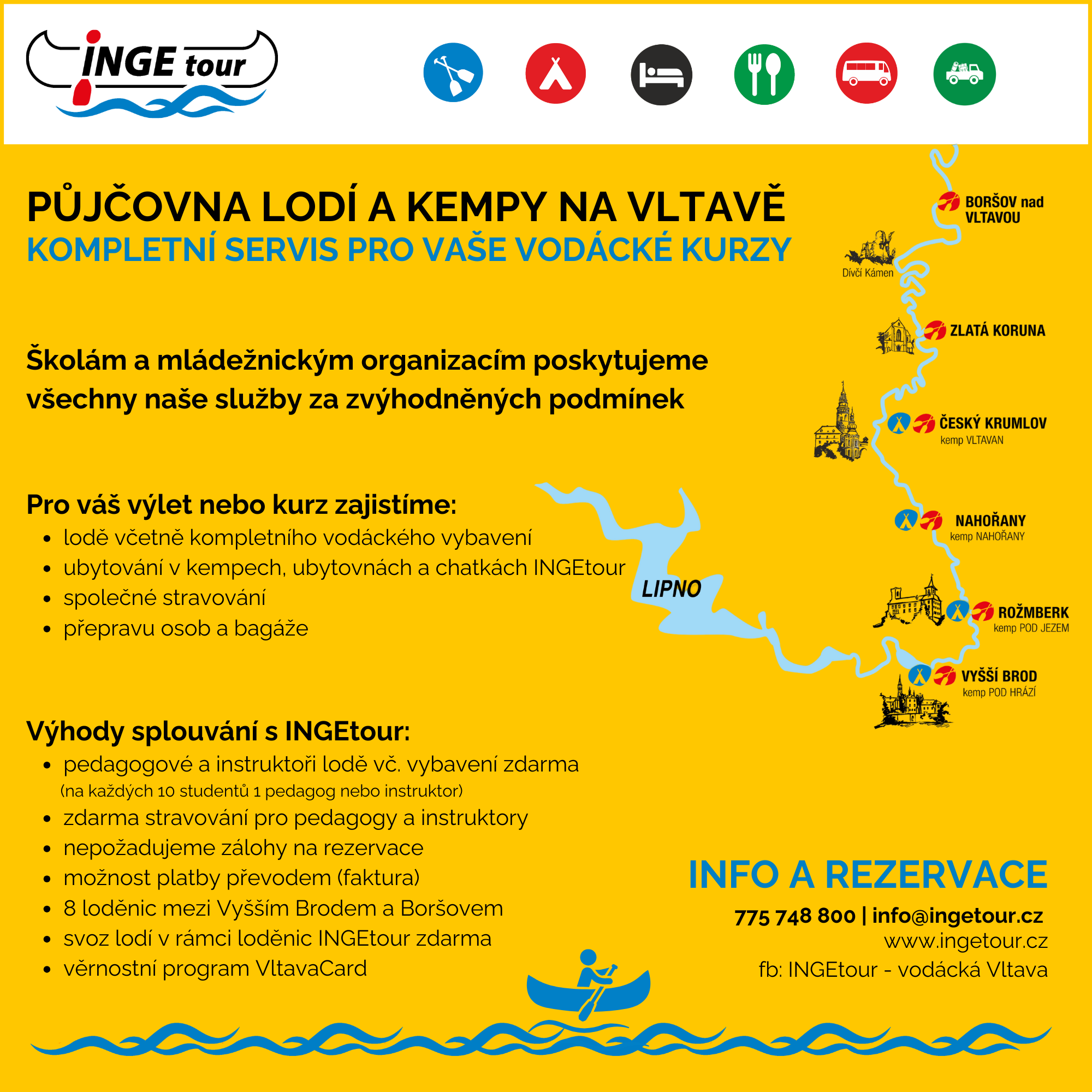 �koln� vod�ck� kurzy na Vltav� - INGEtour